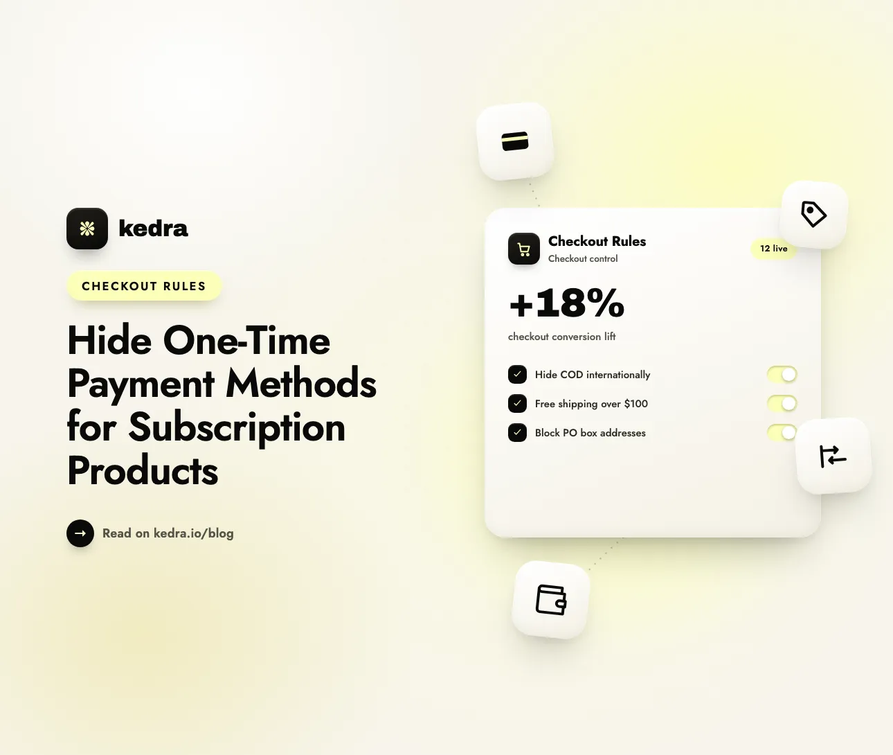 Hide One-Time Payment Methods for Subscription Products
